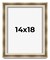 14x18 Deep Shadow Box Picture Frame with UV-Resistant Acrylic & Acid Free Backing, Available in 4 Finishes - Gold, Silver, Brown, White